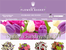 Tablet Screenshot of bixbyflowerbasket.com